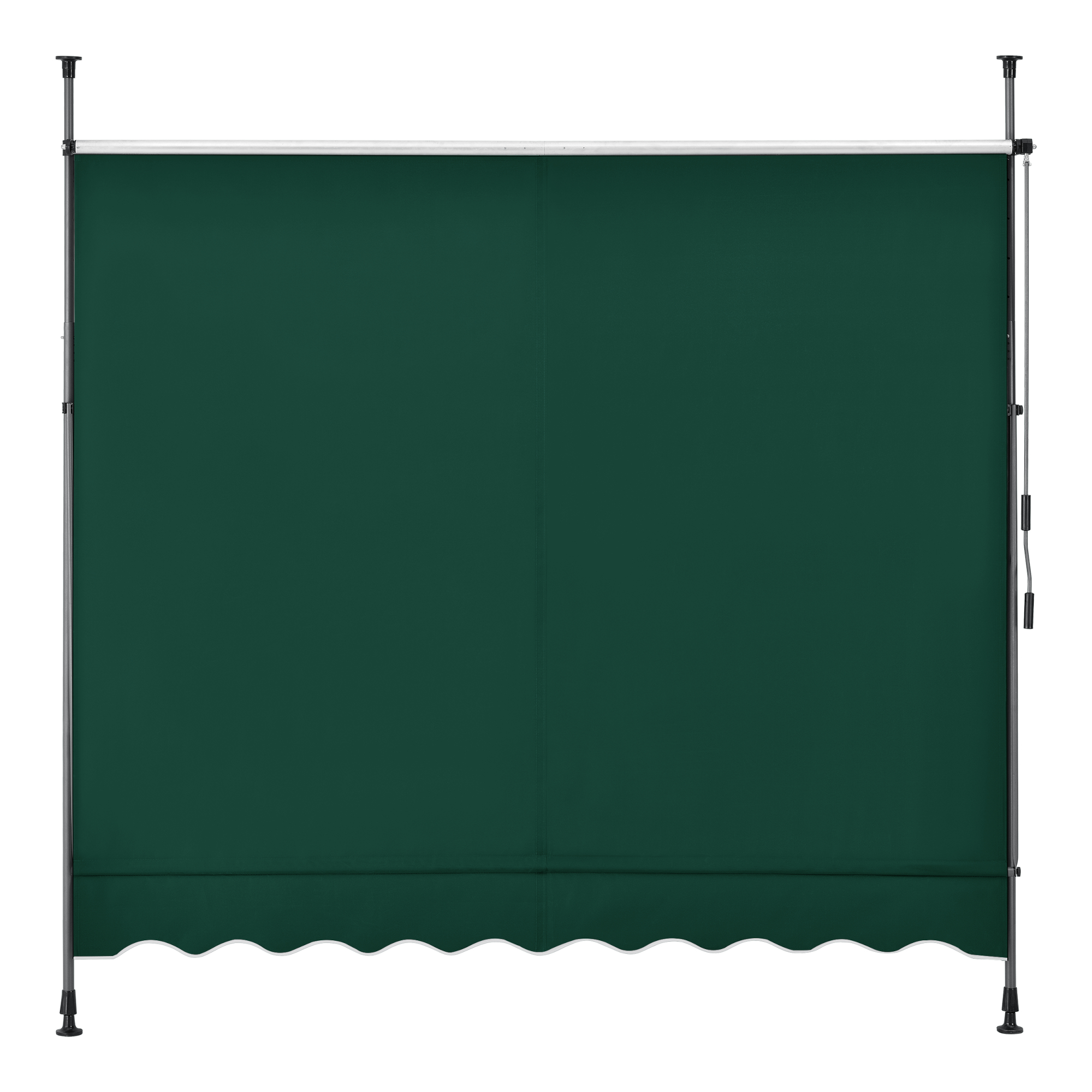 Marchiză cu prindere Stem 150x120 cm, verde închis, 220-309 cm