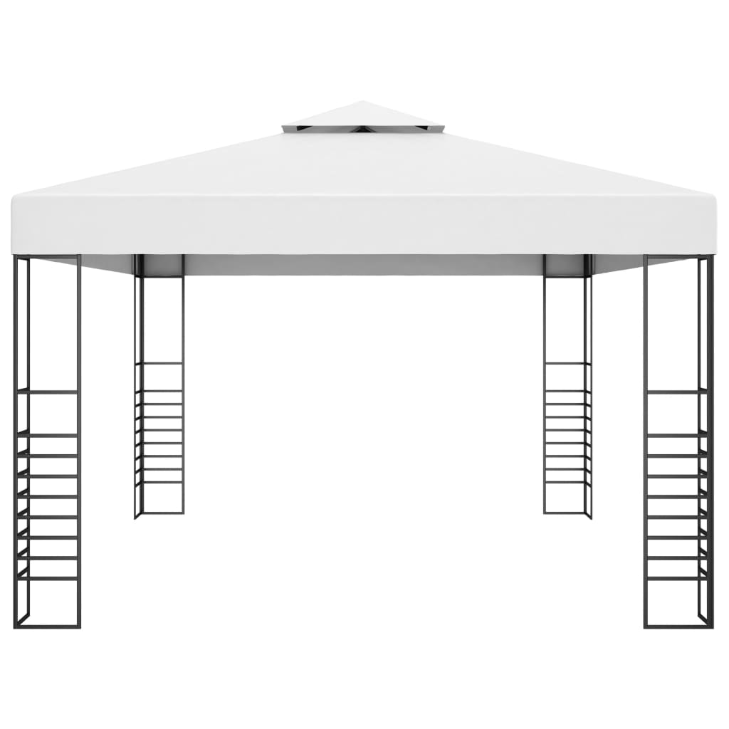 Pavilion cu șir de lumini LED, alb, 4x3x2,7 m GartenMobel Dekor