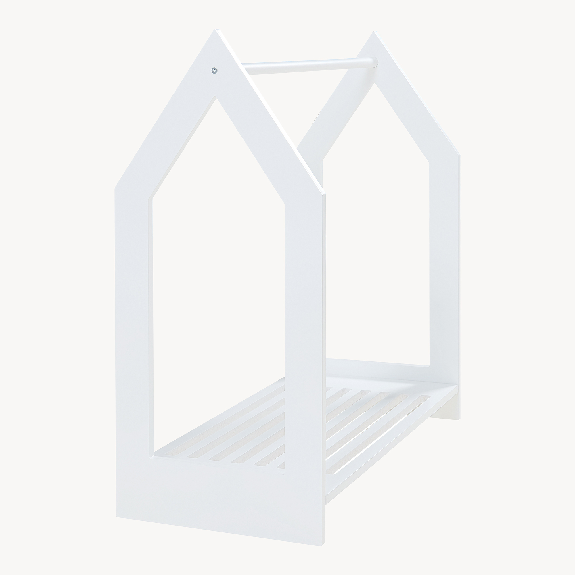 Cuier pentru copii Langeskov alb cu poliță, 78x75x35 cm