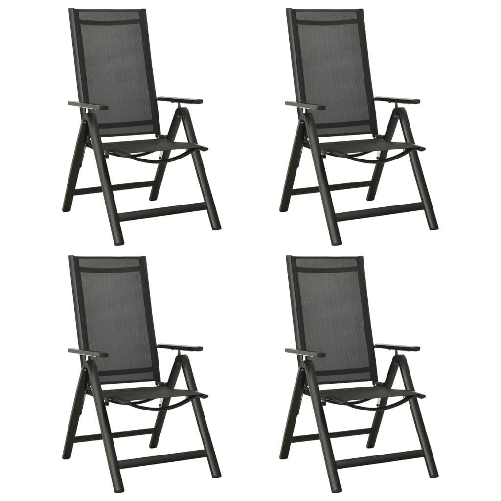 Set mobilier de grădină, 5 piese, antracit, aluminiu GartenMobel Dekor