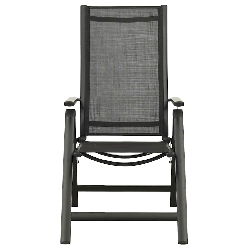 Set mobilier bistro, 5 piese, negru și antracit GartenMobel Dekor