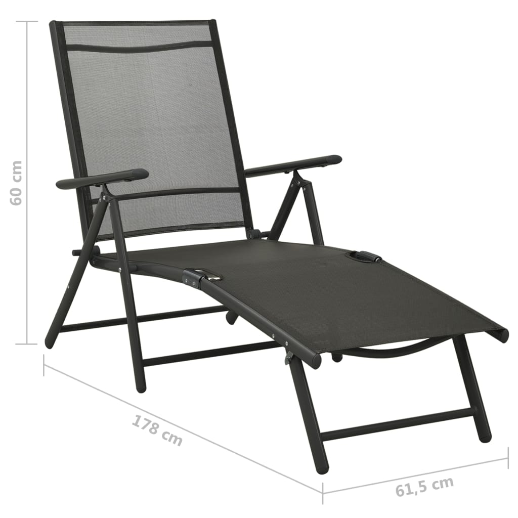 Set mobilier de grădină, 10 piese, negru și antracit GartenMobel Dekor