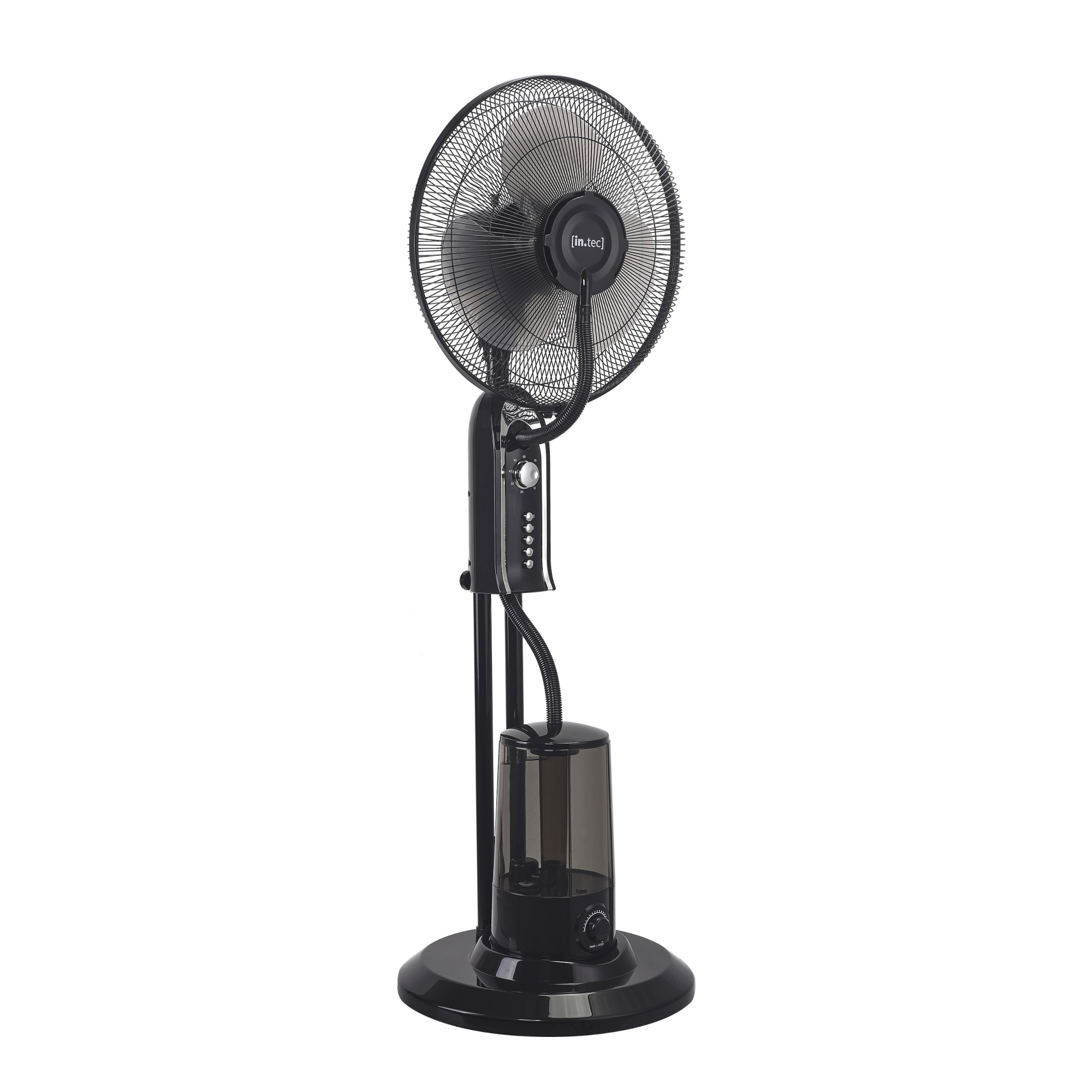 Ventilator cu nebulizare Ninove 75W, 3 viteze, rezervor 3,2L, negru