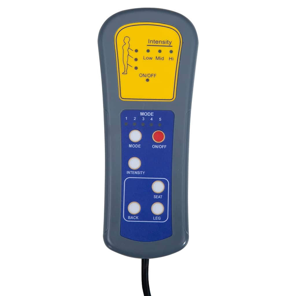 Fotoliu de masaj electric, crem, piele ecologică GartenMobel Dekor