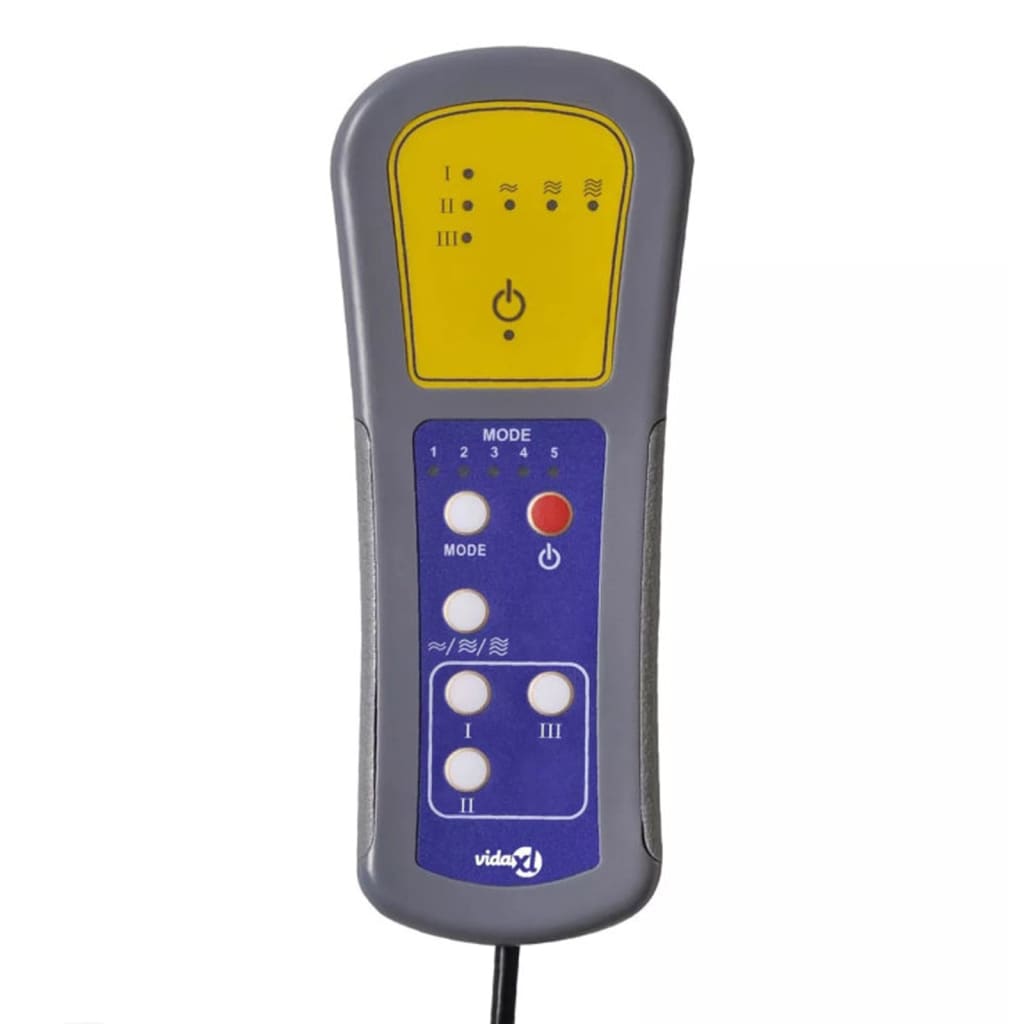 Fotoliu de masaj electric, crem, piele ecologică GartenMobel Dekor