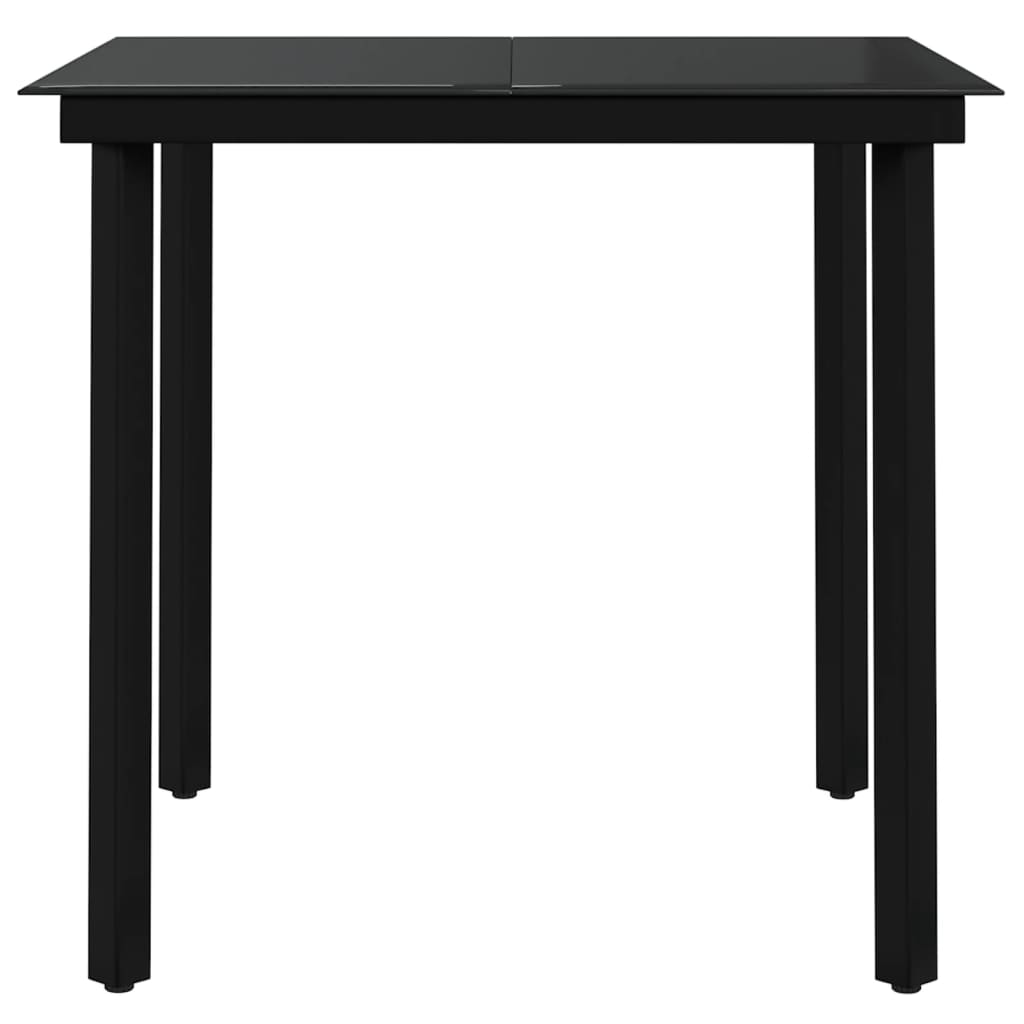 Set mobilier de grădină, 5 piese, gri și negru GartenMobel Dekor