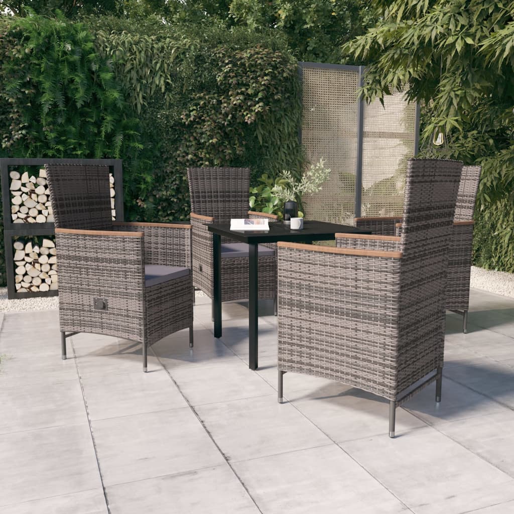Set mobilier pentru grădină, cu perne, 5 piese, gri GartenMobel Dekor
