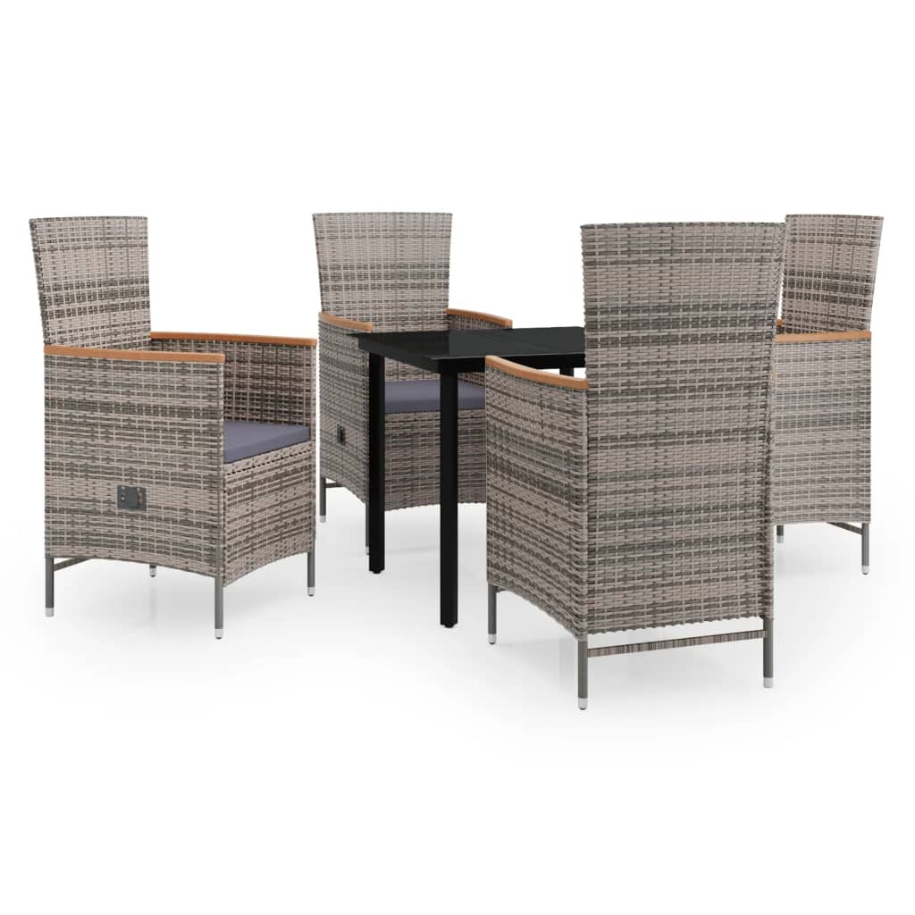 Set mobilier pentru grădină, cu perne, 5 piese, gri GartenMobel Dekor