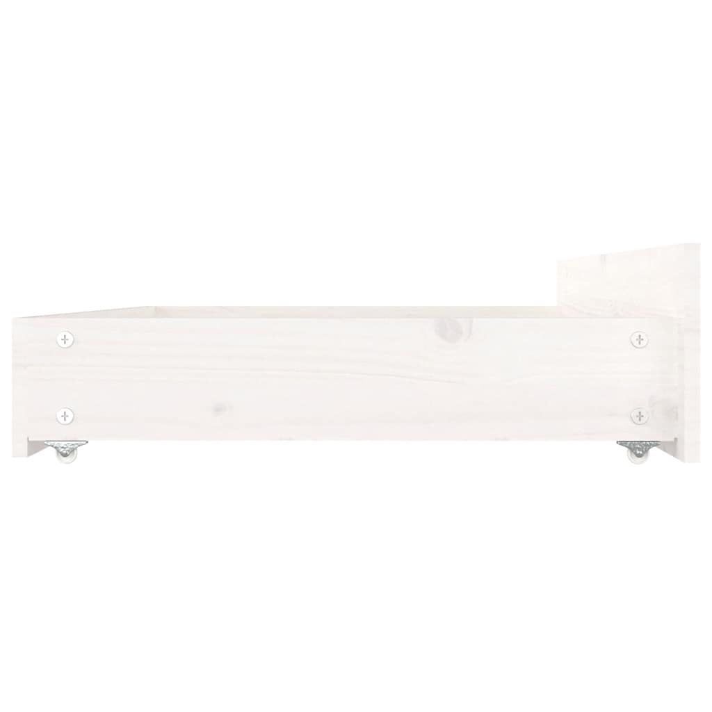 Cadru de pat cu sertare, alb, 120x200 cm GartenMobel Dekor