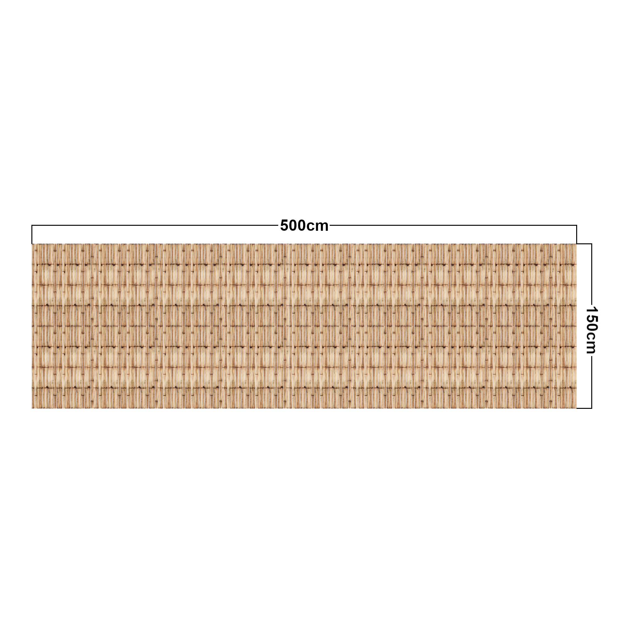 Rola gard din stuf natural Allzio 500x150 cm pentru balcon si gradina