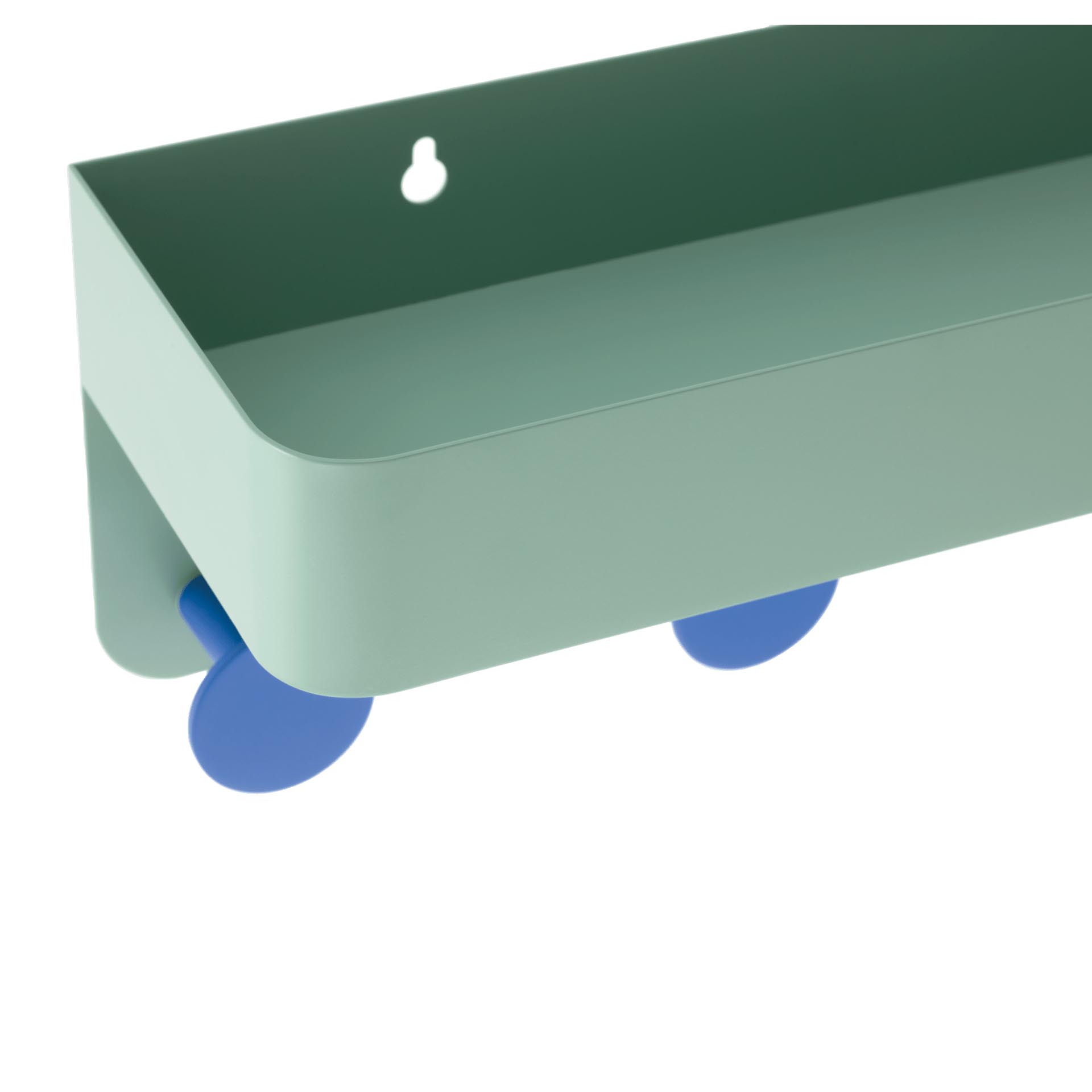 Cuier de perete Mint cu poliță și 6 cârlige, 60 x 13 cm, REMEMBER