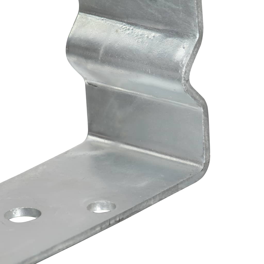 Ancore de gard, 12 buc., argintiu, 7x6x15 cm, oțel galvanizat GartenMobel Dekor