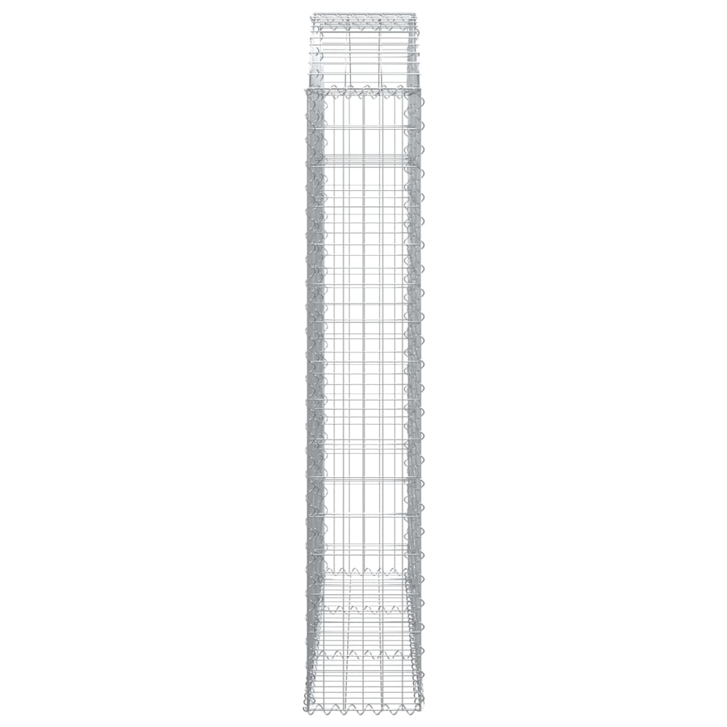 Coș gabion arcuit, 150x30x160/180 cm, fier galvanizat GartenMobel Dekor