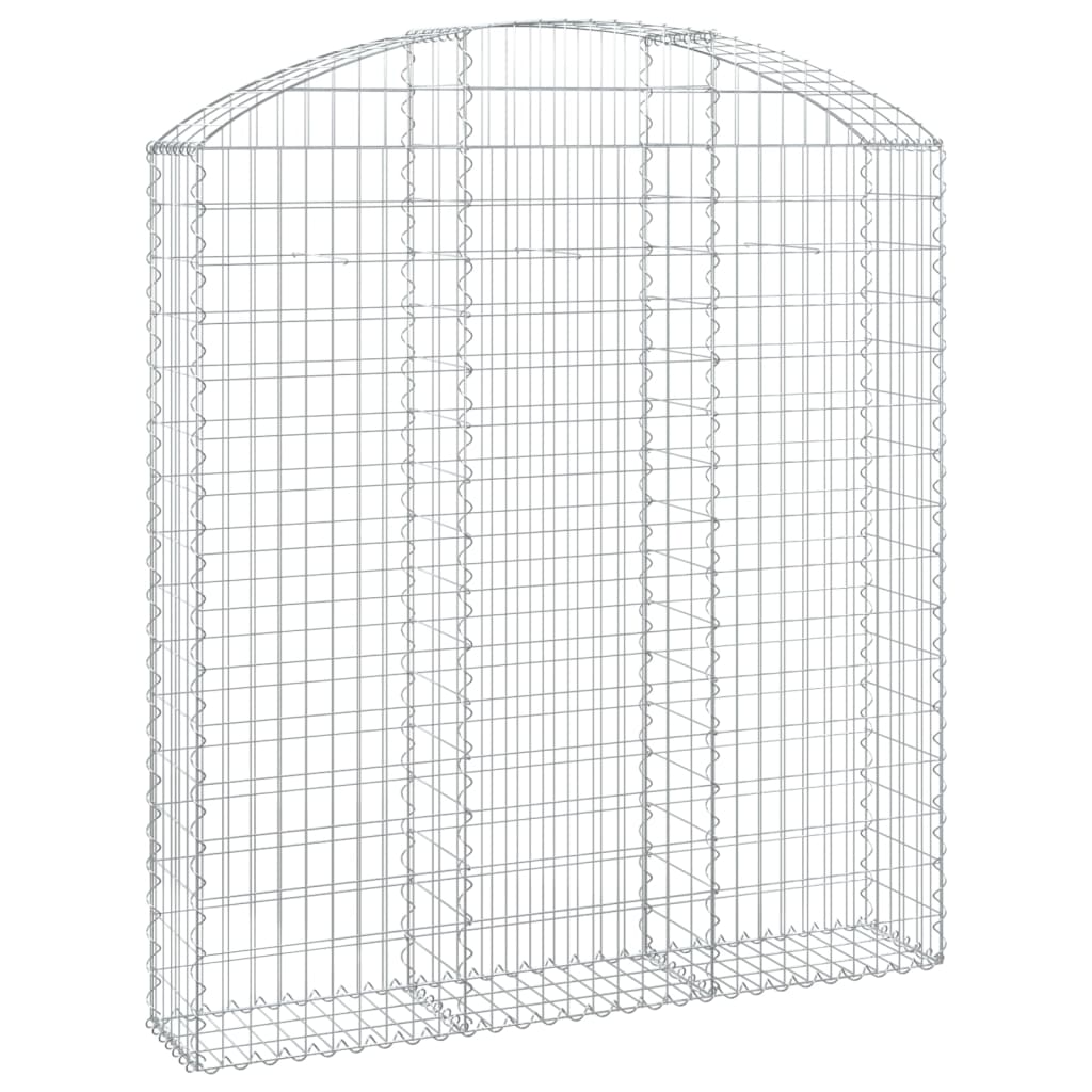 Coș gabion arcuit, 150x30x160/180 cm, fier galvanizat GartenMobel Dekor