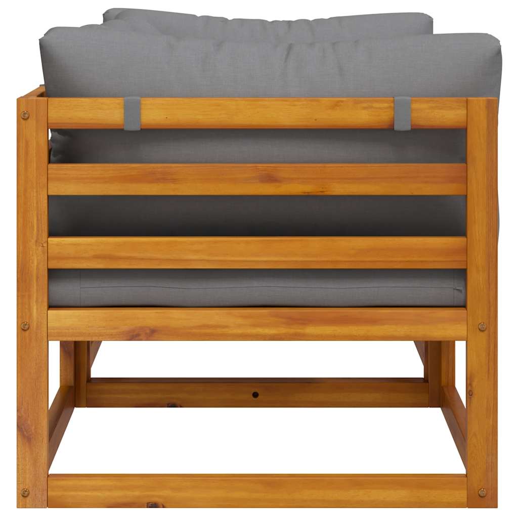 Canapele de colț modulare cu perne, 2 buc., gri închis GartenMobel Dekor