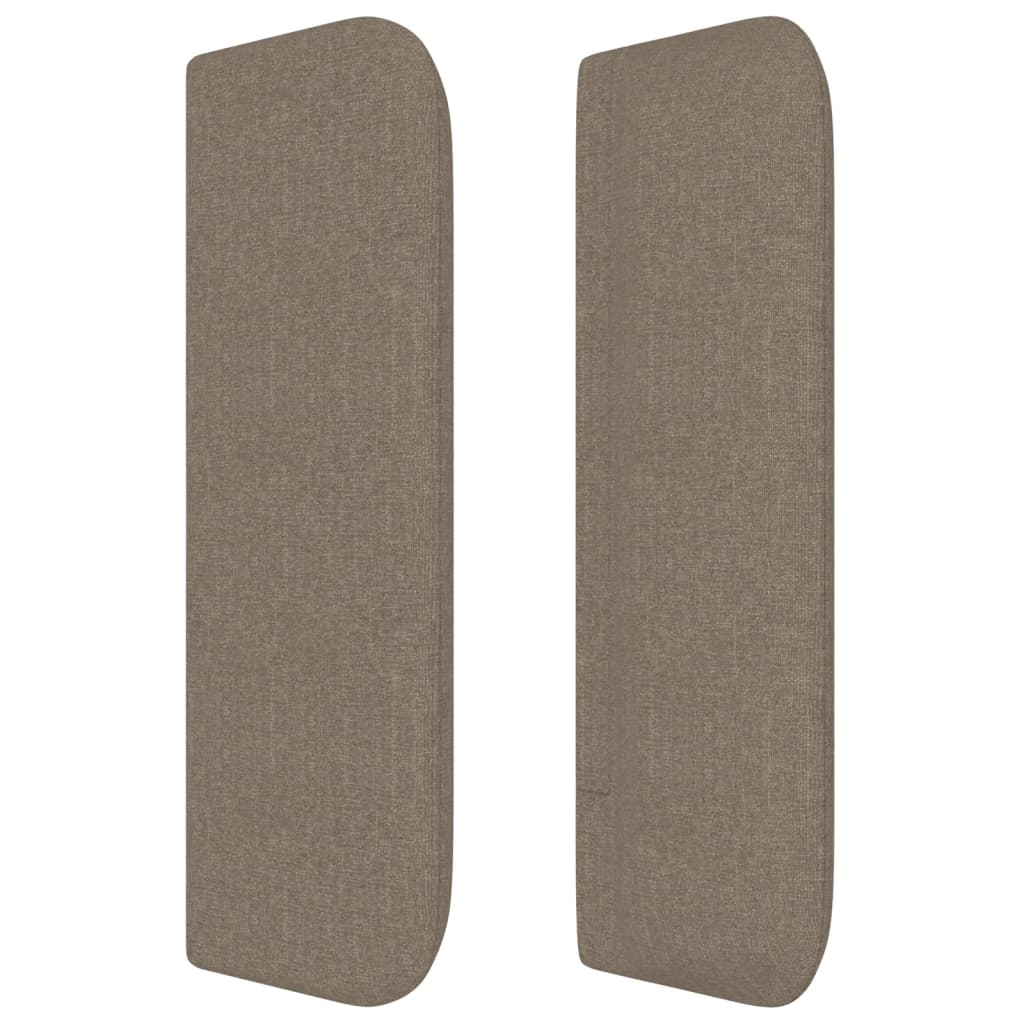 Tăblie de pat cu aripioare gri taupe 83x16x78/88 cm textil GartenMobel Dekor