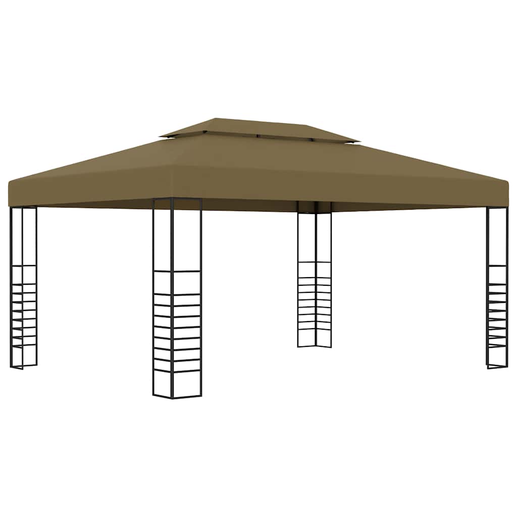 Pavilion de grădină, gri taupe, 3 x 4 m, 180 g/m² GartenMobel Dekor