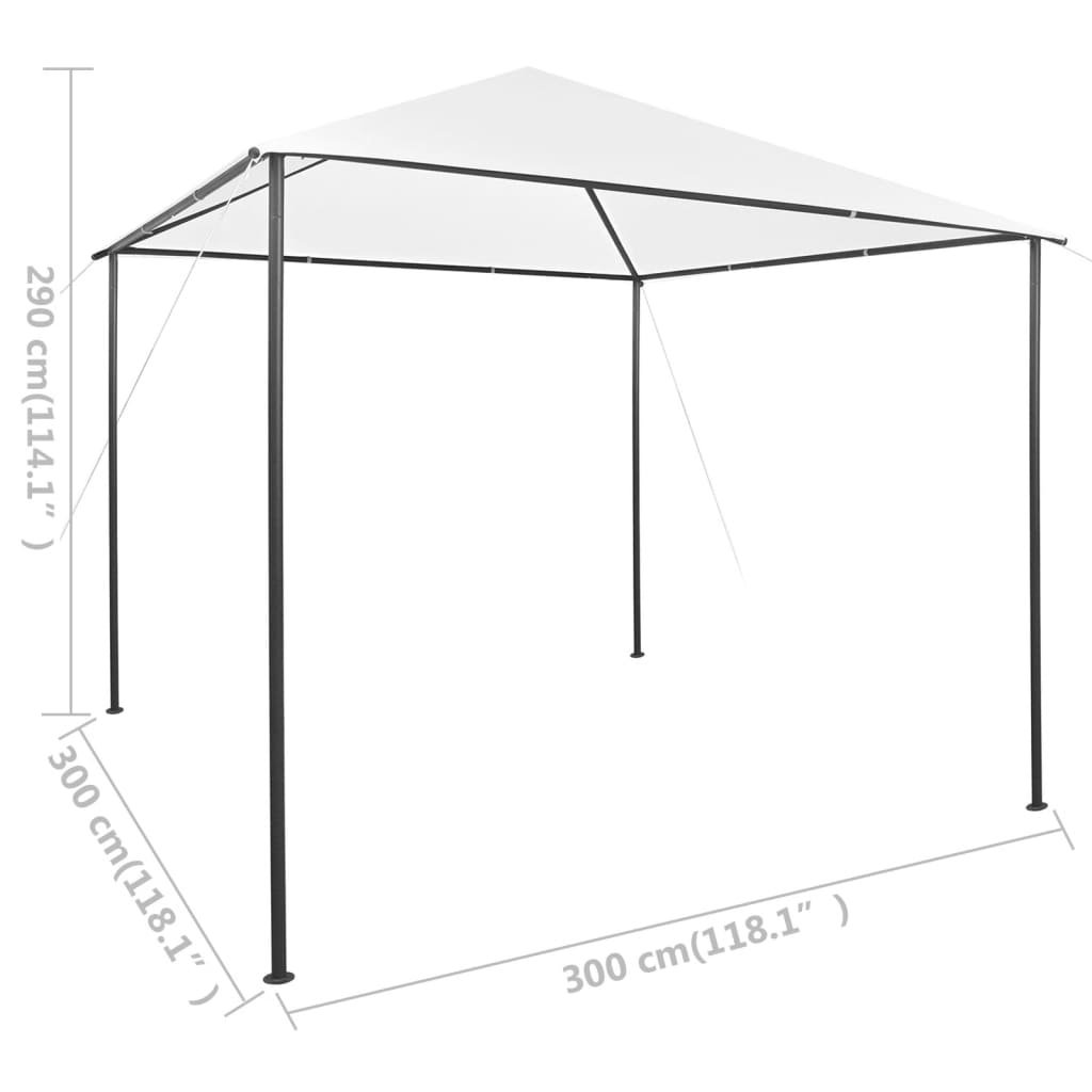 Pavilion, alb, 3 x 3 x 2,9 m, 180 g/m² GartenMobel Dekor