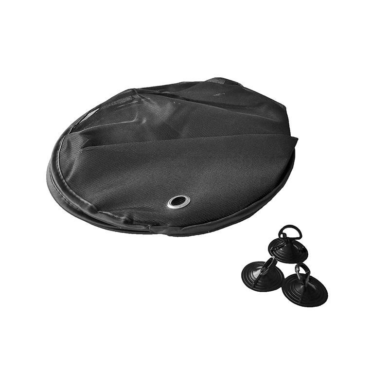 Parasolar pentru luneta auto RoGroup 50 x 100 cm, negru, cu ventuze