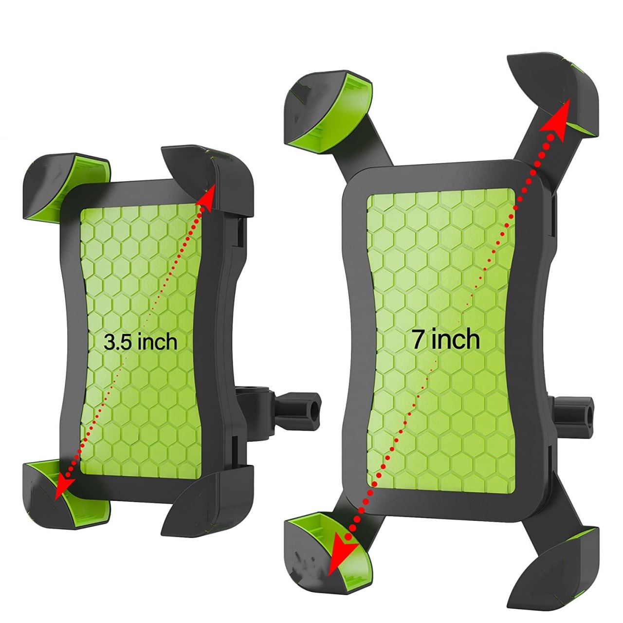 Suport telefon Siegbert pentru bicicletă și motocicletă, rotire 360°, negru-verde