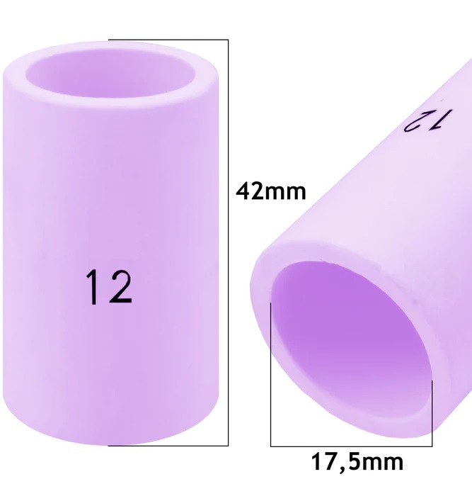 Duza de gaz ceramica nr. 12 pentru lentila de gaz TIG Intensiv