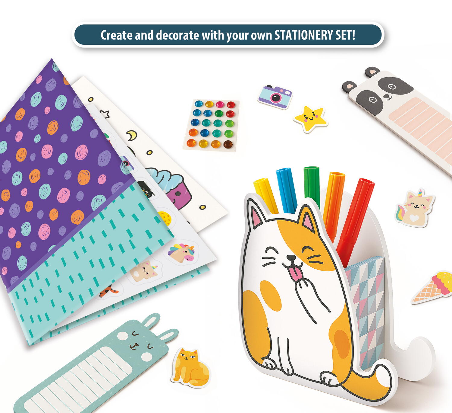 Set creativ KIDS ART - Articole pentru birou PlayLearn Toys