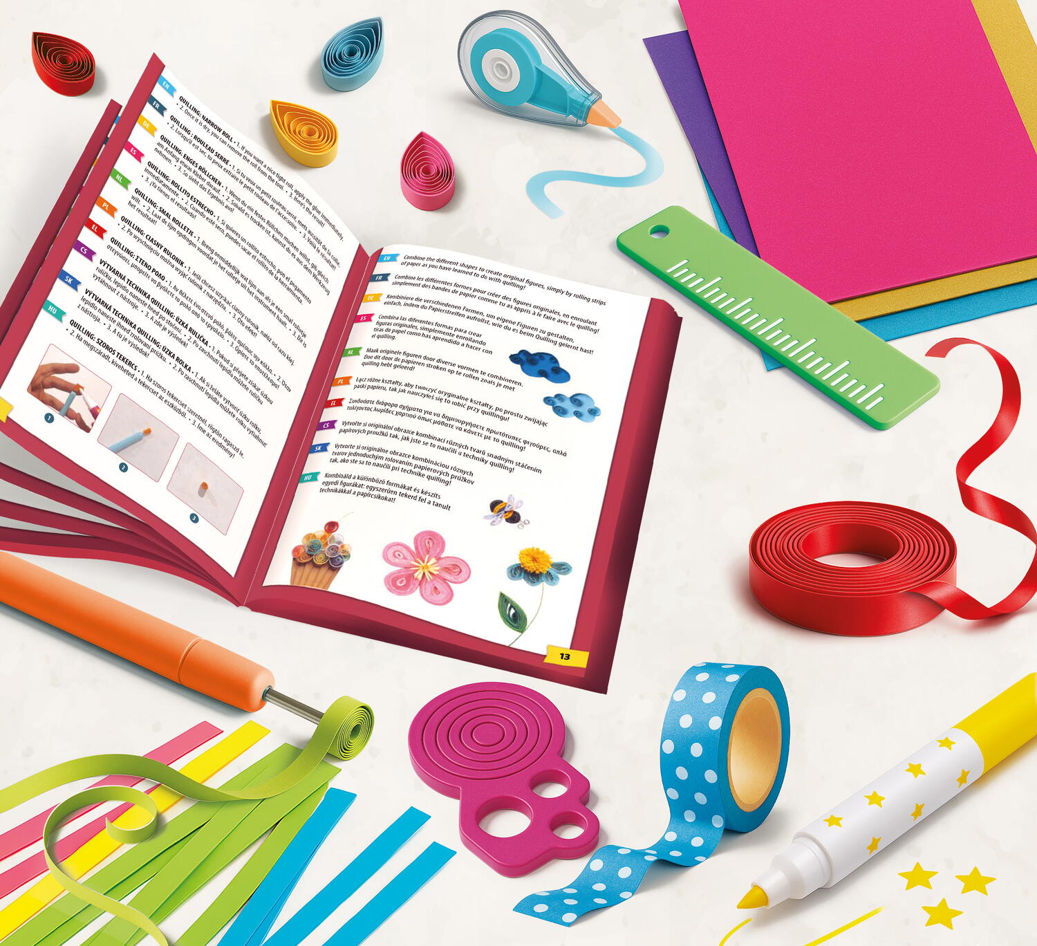 Set creativ KIDS ART - Decoratiuni din hartie PlayLearn Toys