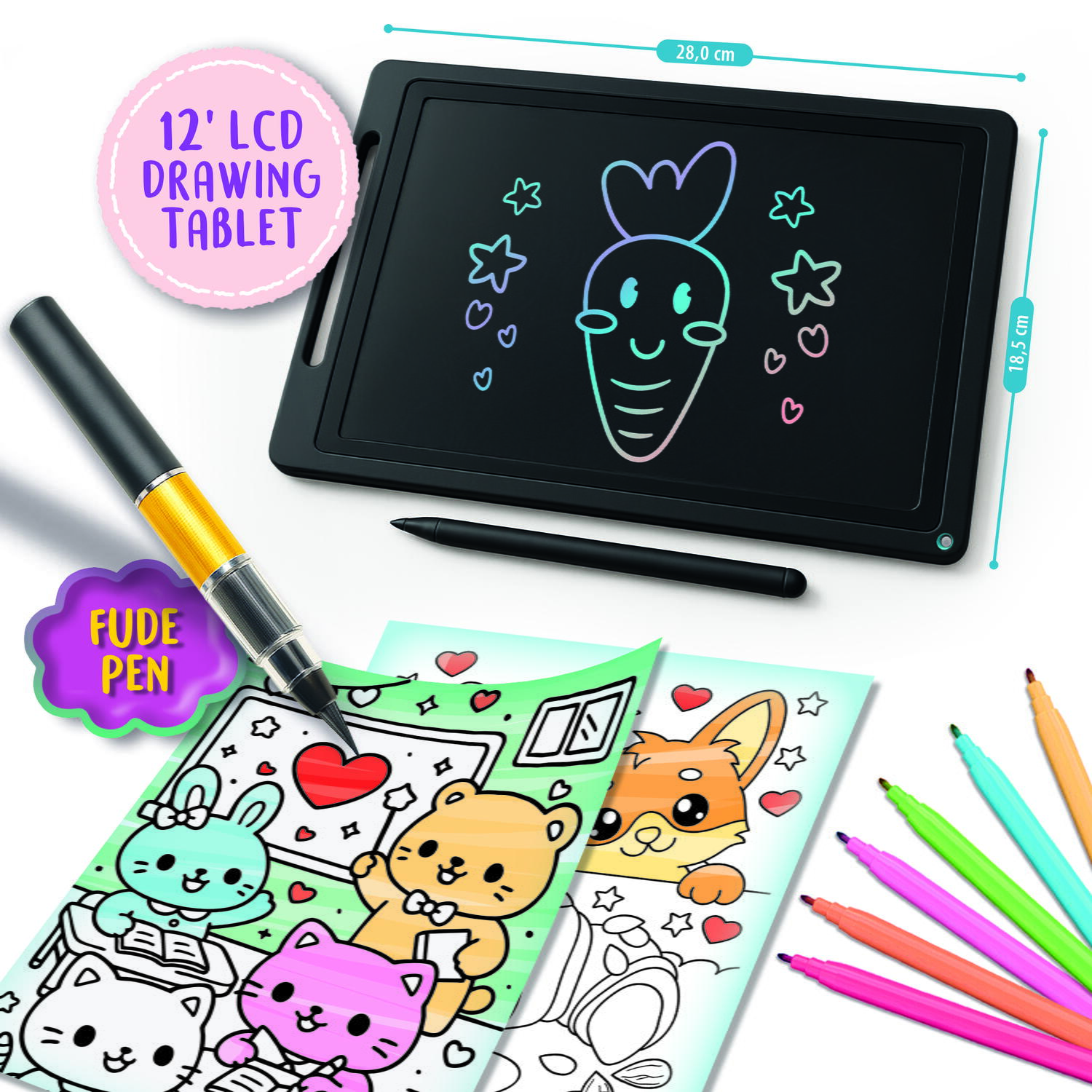 Tableta pentru desen KIDS ART- Academia Kawaii PlayLearn Toys