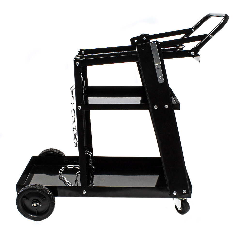 Cărucior pentru sudură Intensiv, 3 niveluri, suport butelie gaz