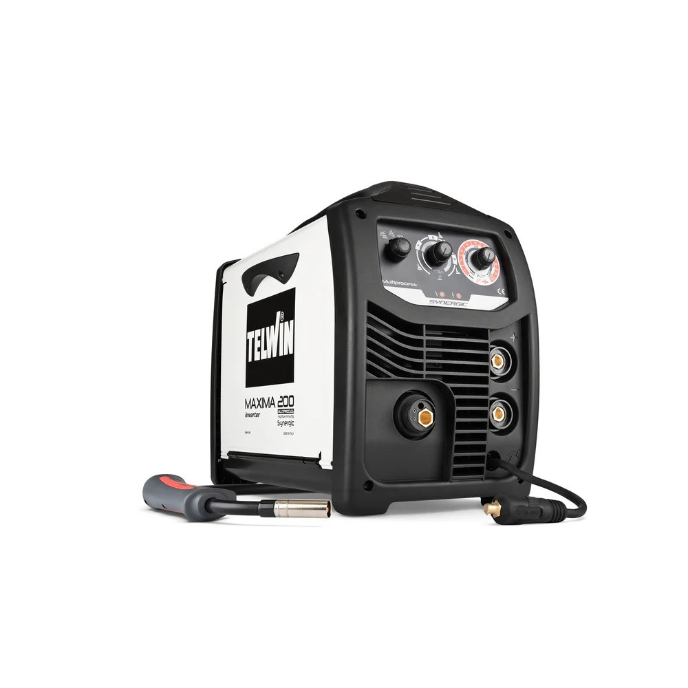 Aparat de sudură Telwin Maxima 200 Synergic, MIG-MAG multiproces, 230V