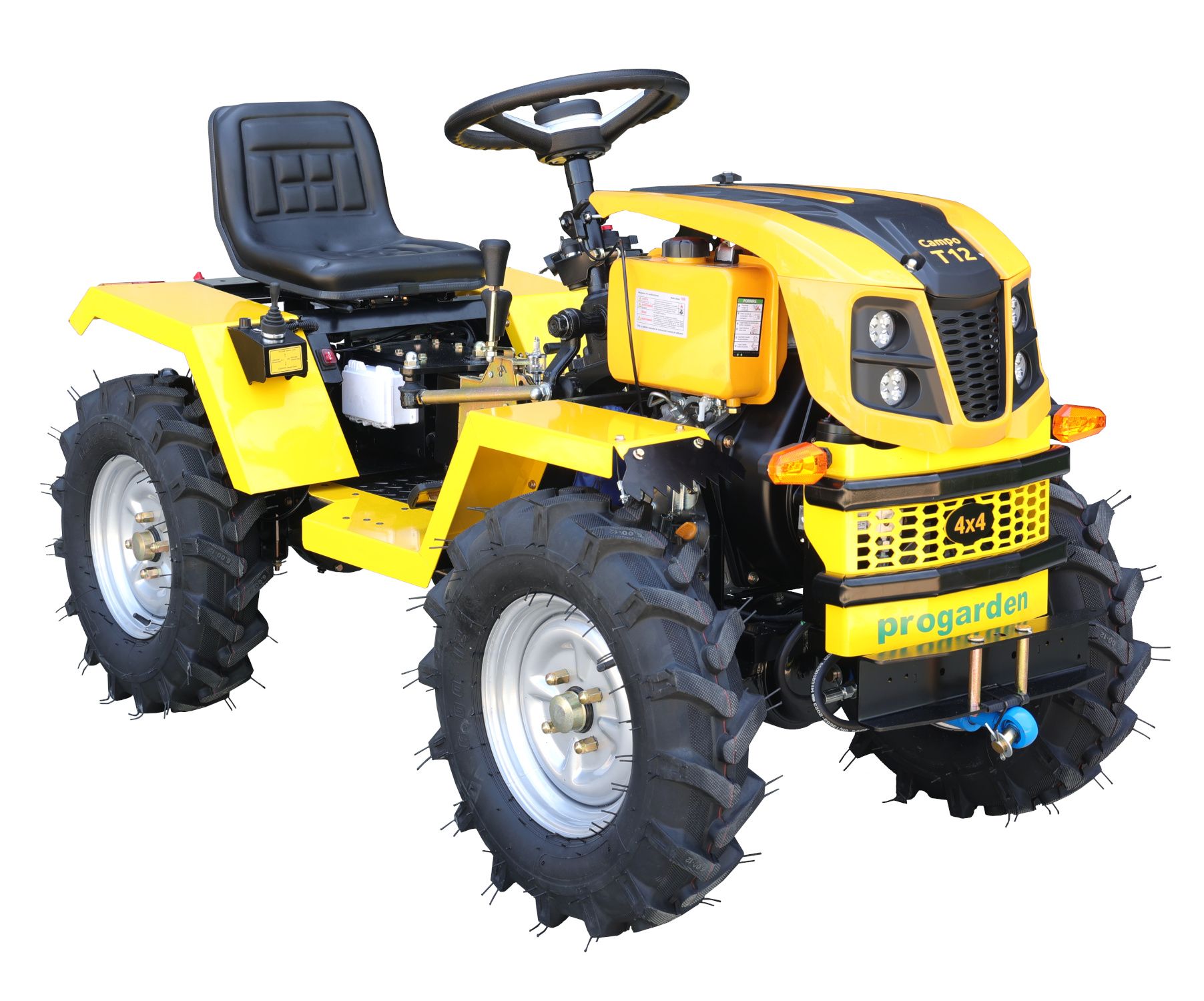 Minitractor ProGARDEN Campo T12 V25.1 4x4 diesel 12CP cu hidraulica fata-spate