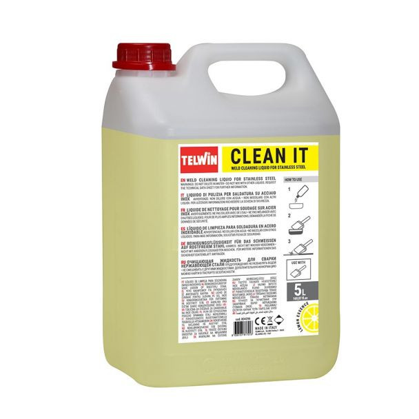 Lichid pentru curatarea cordonului de sudura inox, 5L, Telwin Clean It