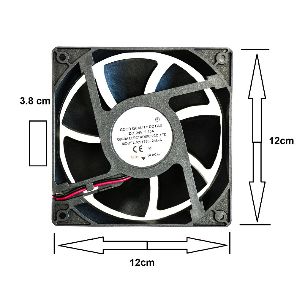 Ventilator TELWIN 24V 0.45A pentru aparate de sudură, cod 152290