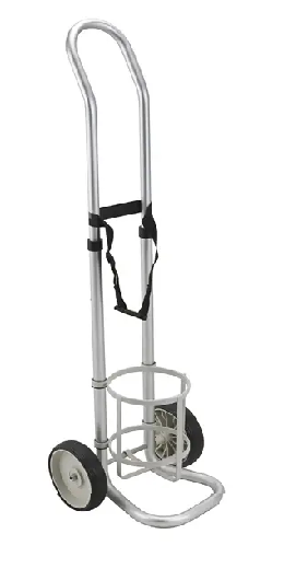 Cărucior din aluminiu pentru transport butelie 8-10L, nemagnetic