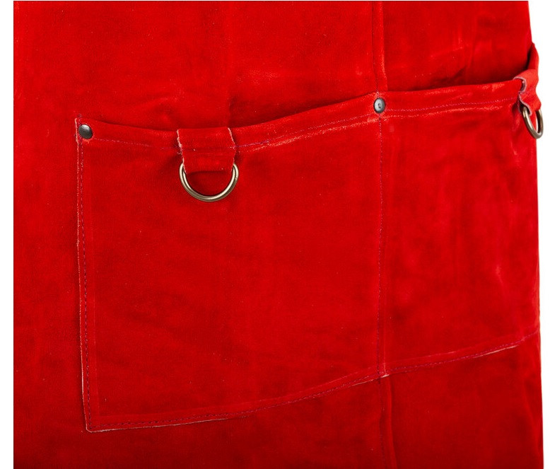 Șorț de sudură Telwin Durango din piele, cu buzunare și bretele reglabile