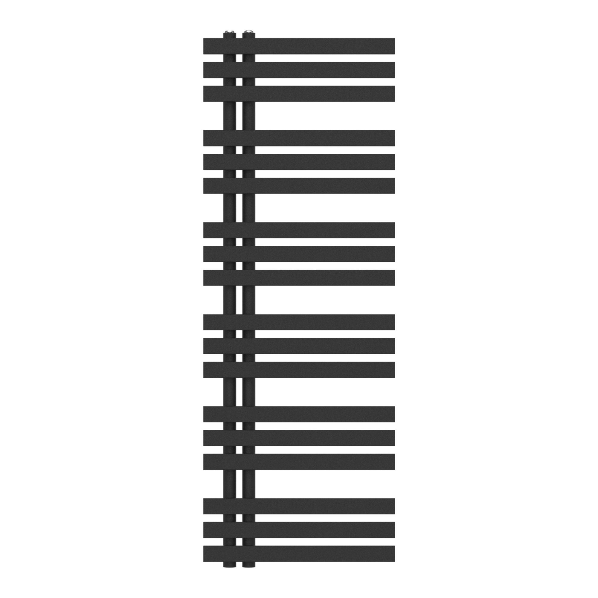 Calorifer portprosop baie Slidre 140x50 cm, negru, 660 W