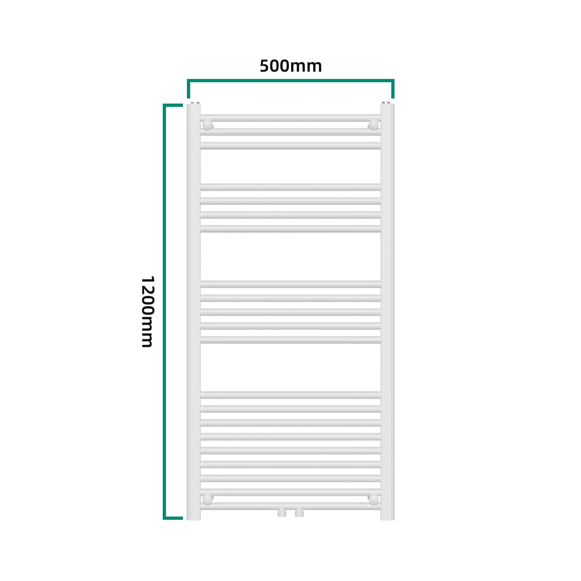 Calorifer portprosop baie Voss 120x60 cm, alb, montaj pe perete
