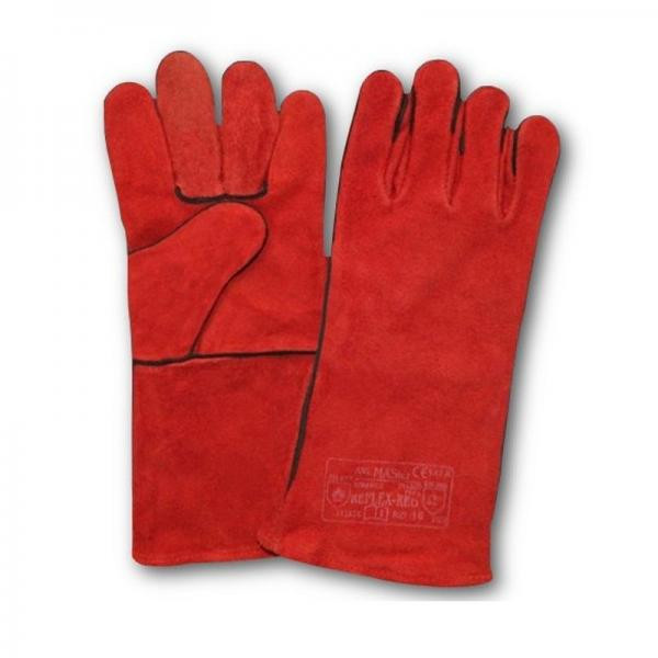 Mănuși de sudor REFLEX din piele spalt bovină, 35 cm, mărimea 10