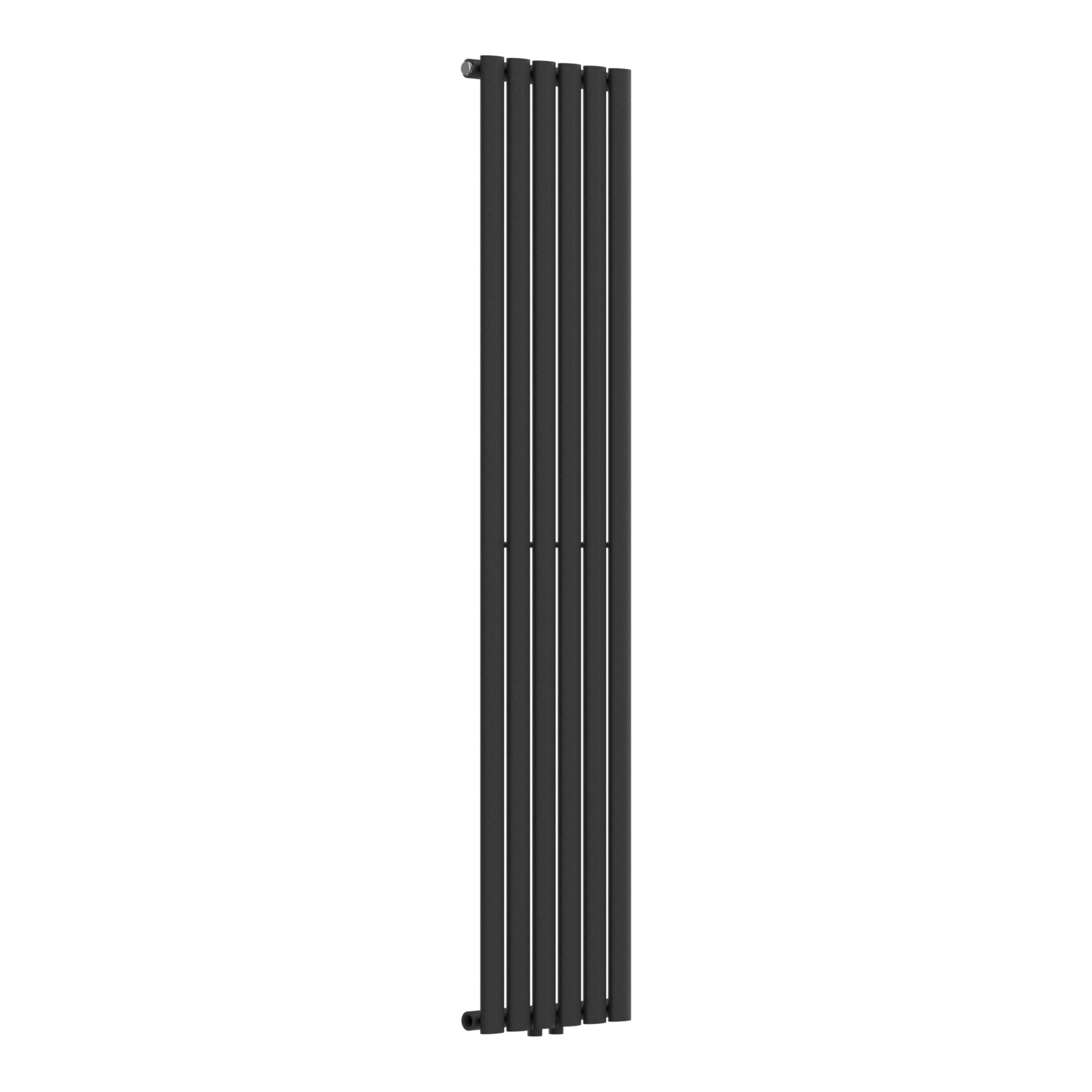 Radiator vertical de baie Nore, negru, 160x36 cm, 636W, otel