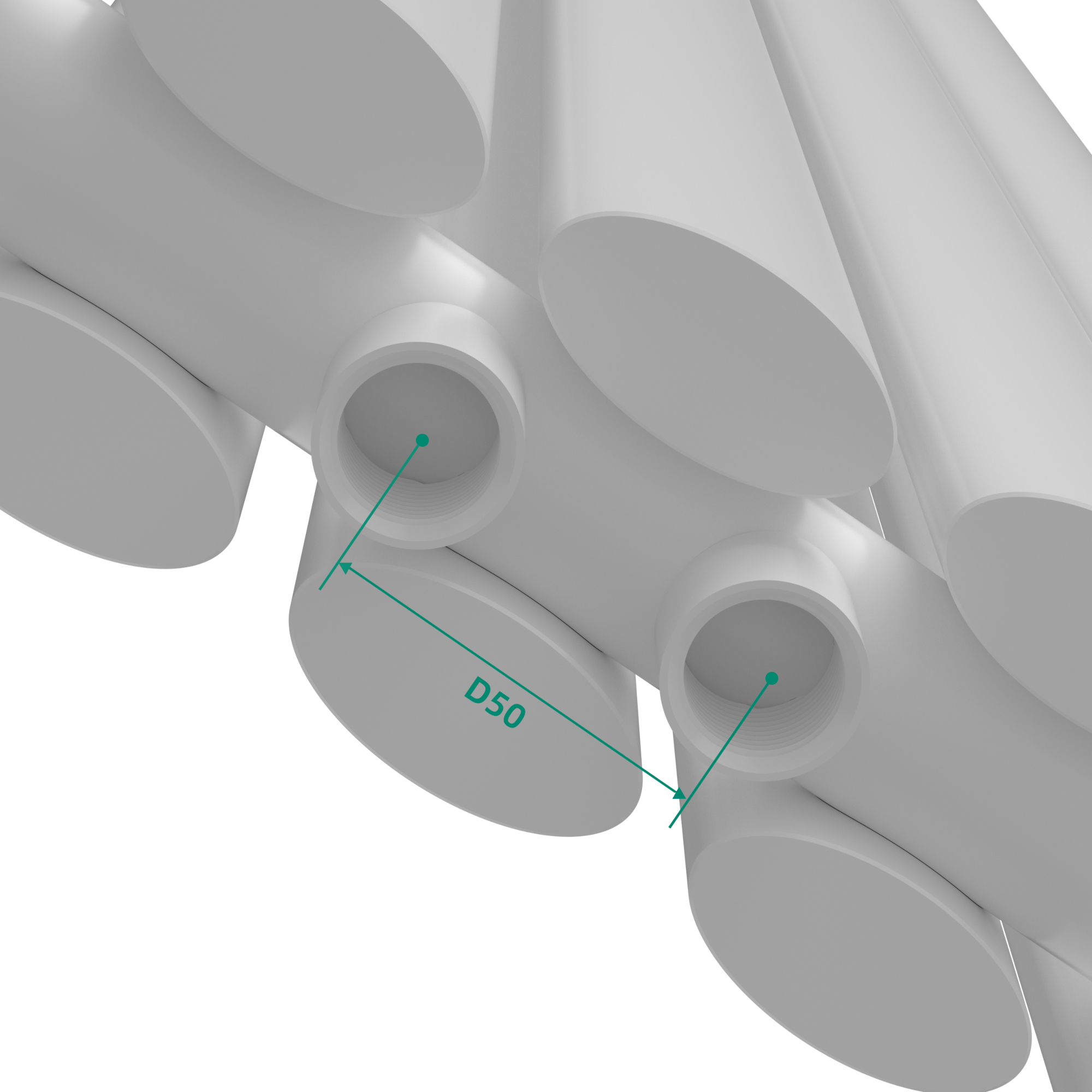 Calorifer tubular vertical Nore alb 180x30 cm, 1122W, dublu strat