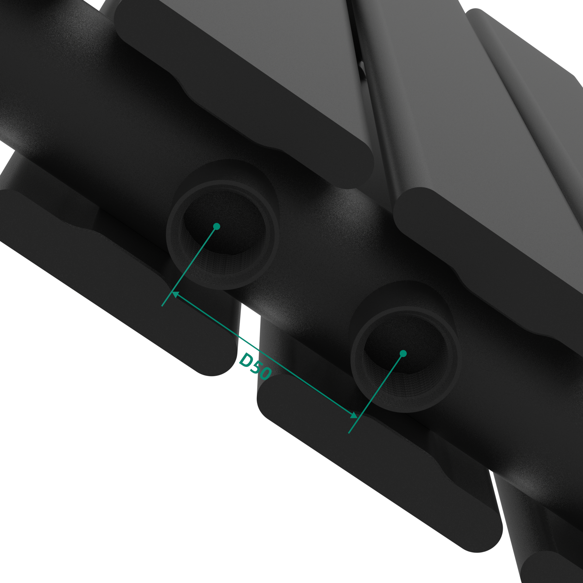 Calorifer panou Nore negru 60x60 cm, dublu strat, 809W, otel