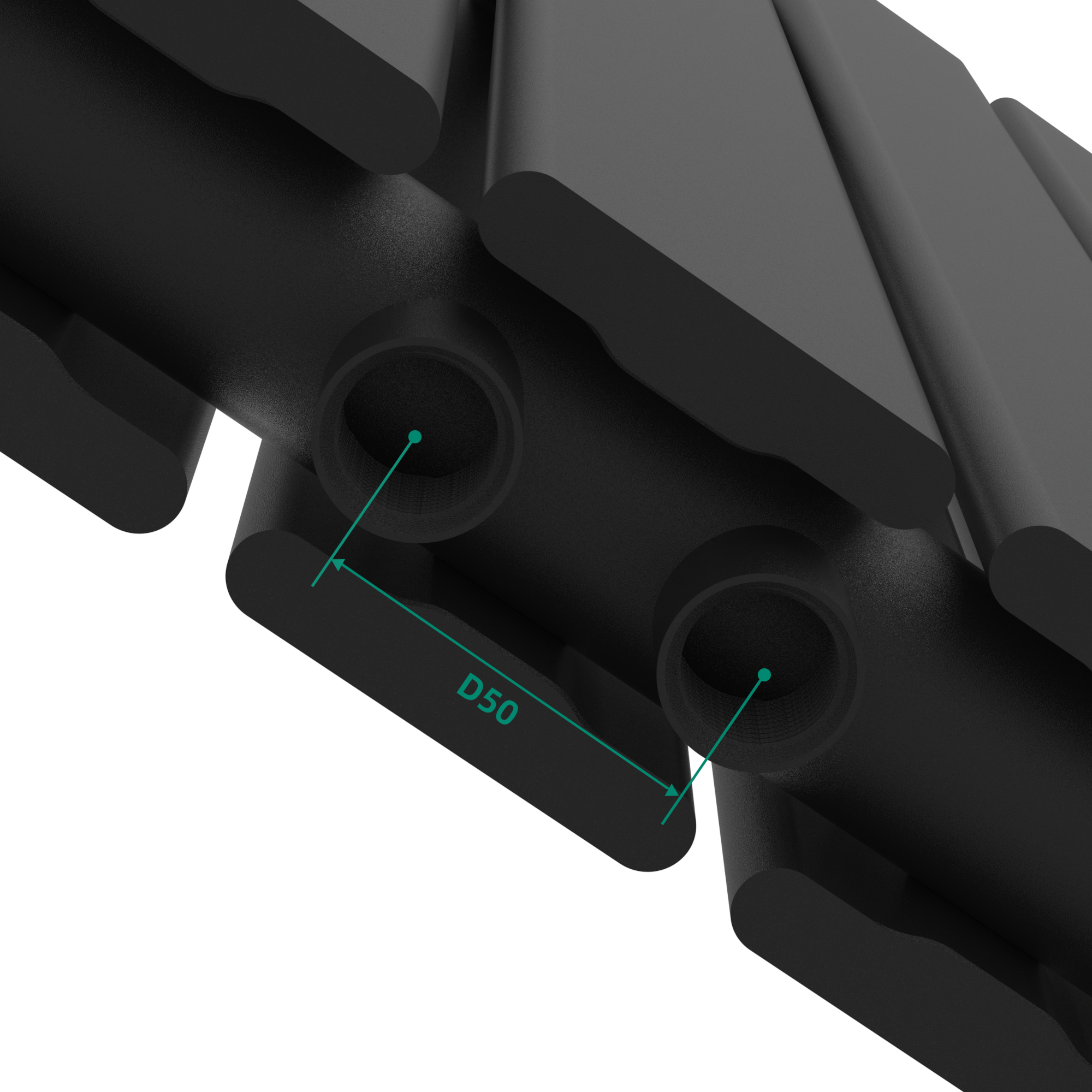 Radiator panou Nore negru 60x80 cm, dublu strat, 1097W