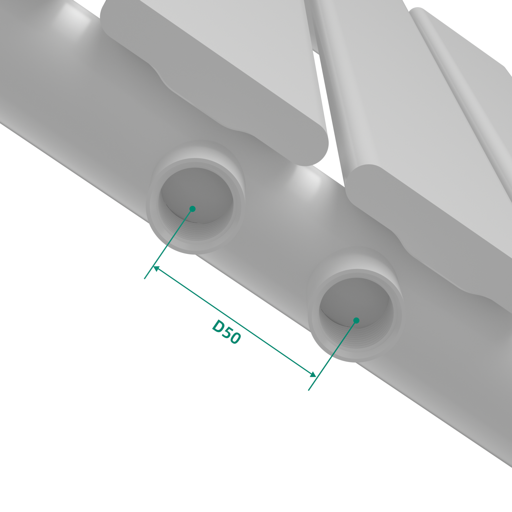 Calorifer decorativ vertical Nore alb 60x30 cm, 249W, oțel