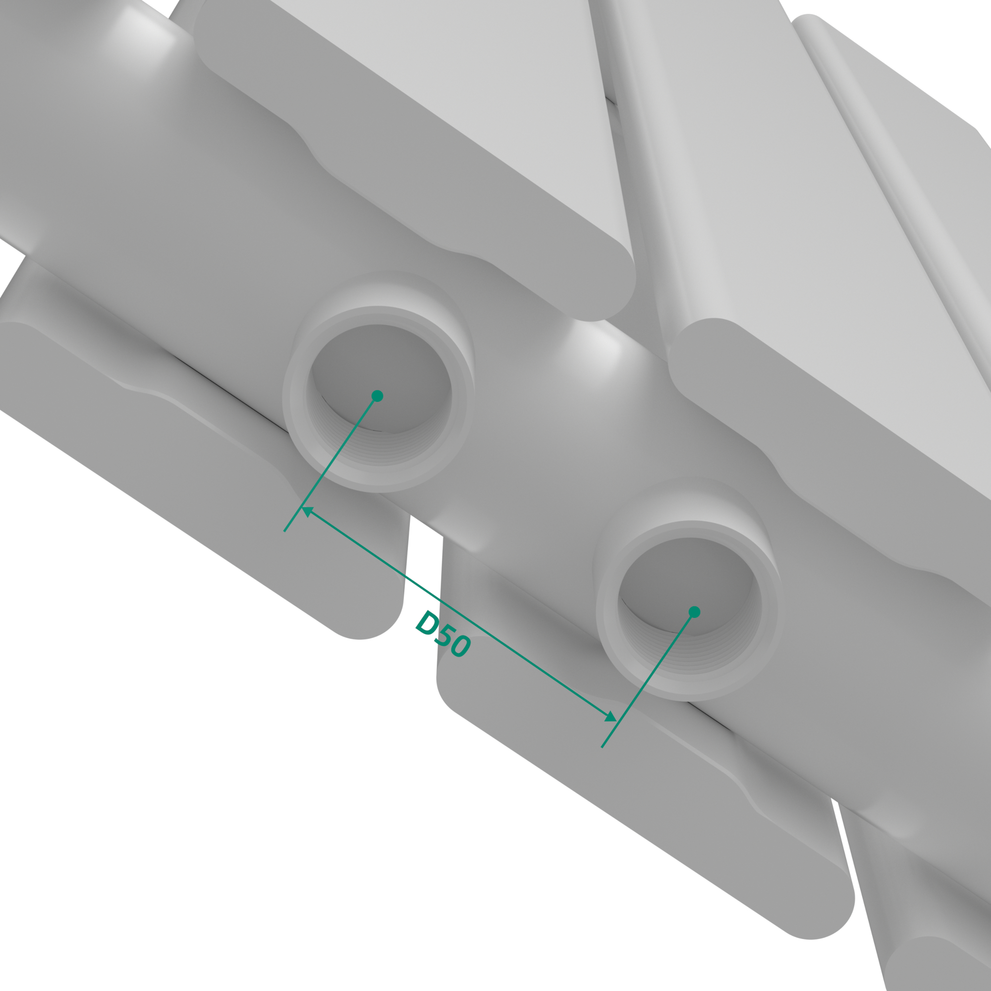 Calorifer panou Nore alb 60x60 cm, dublu strat, 809W, otel