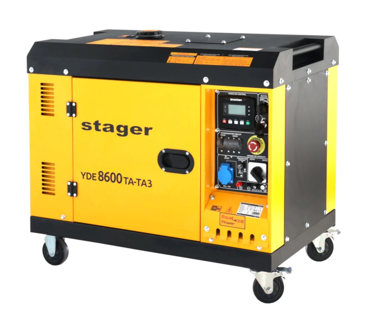 Generator diesel insonorizat Stager 7.5kVA DualPower 230/400V cu pornire electrică