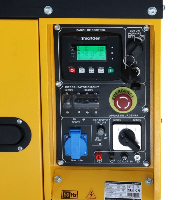 Generator diesel insonorizat Stager 7.5kVA DualPower 230/400V cu pornire electrică