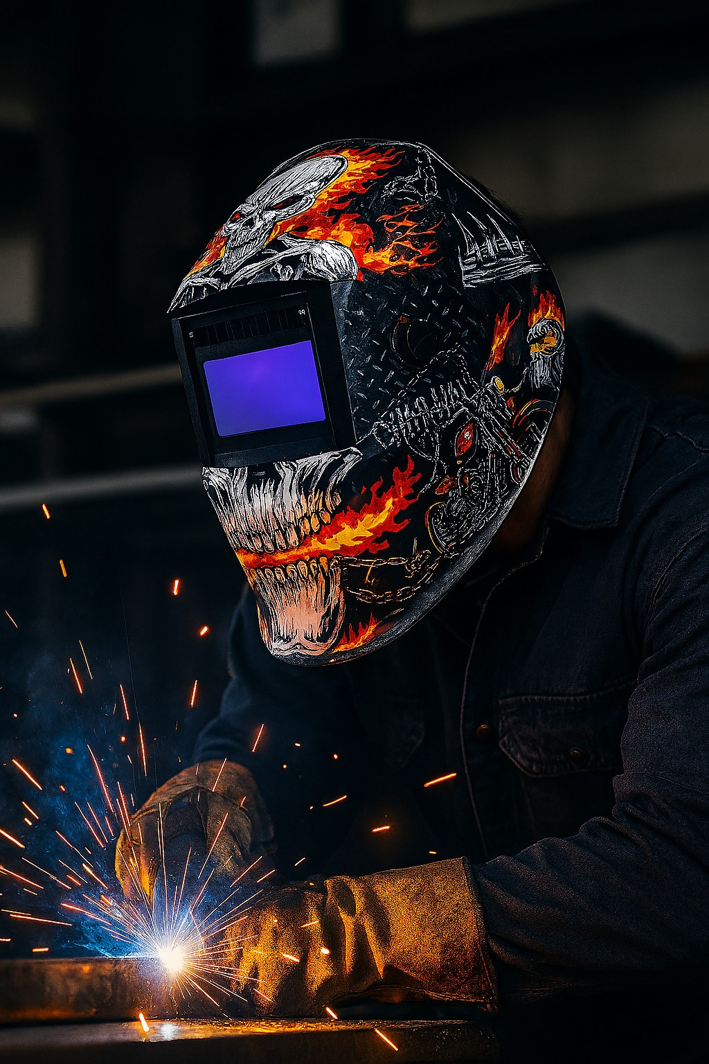 Masca de sudura automata JASIC INFERNO-X cu 4 senzori si filtru LCD