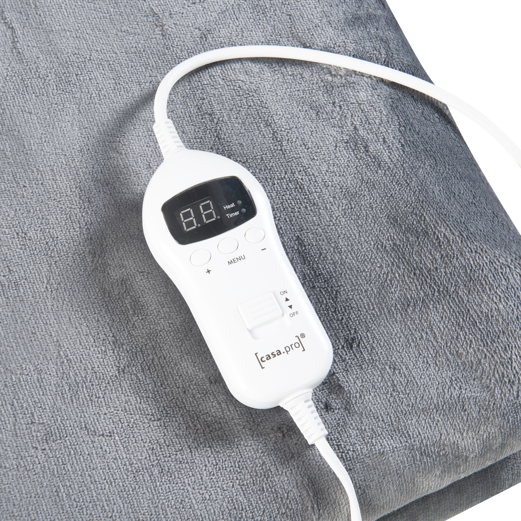 Pătură electrică Archi 200x150 cm, gri deschis, 10 trepte, timer