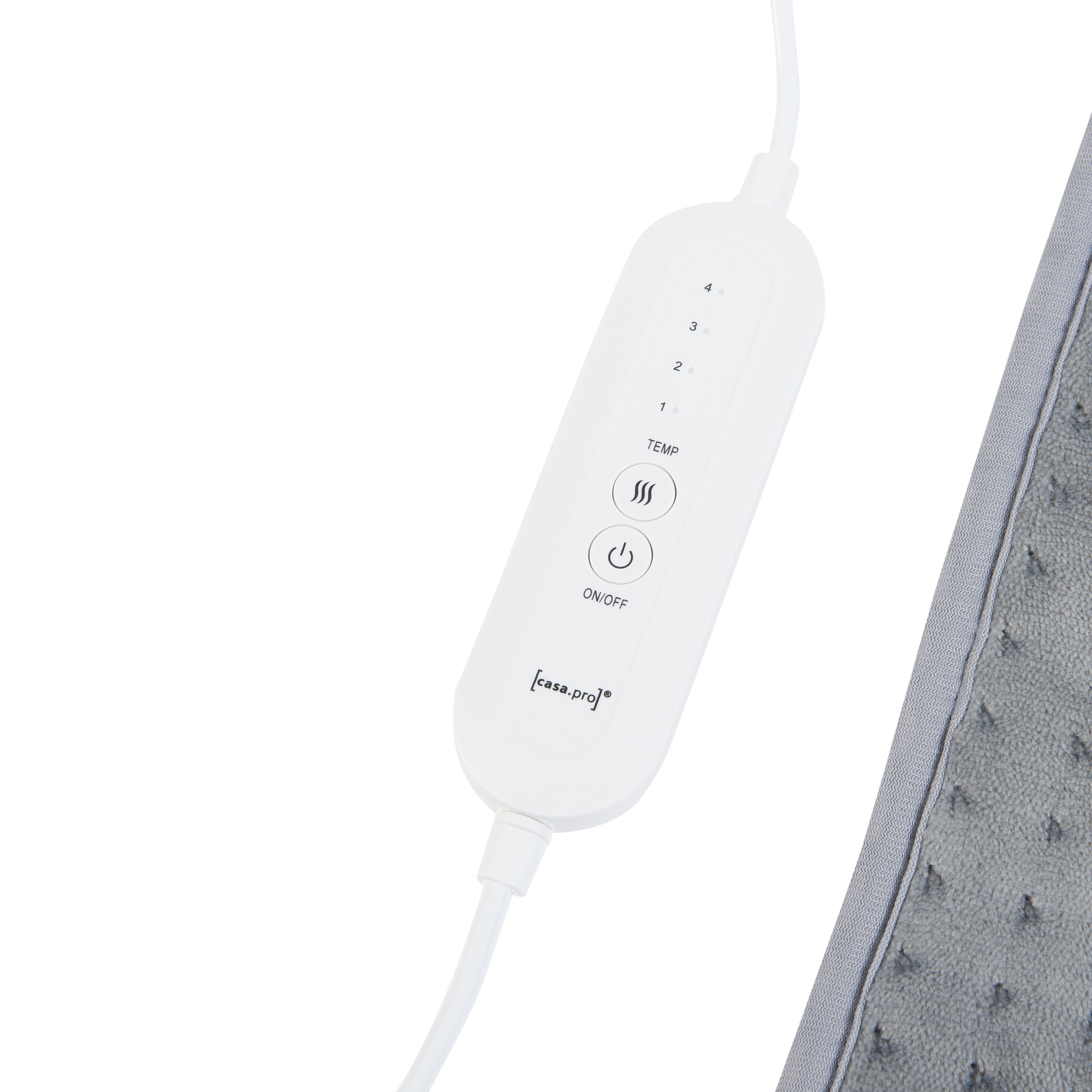 Perna electrica Bella 80W 40x30 cm, 4 trepte de incalzire, gri