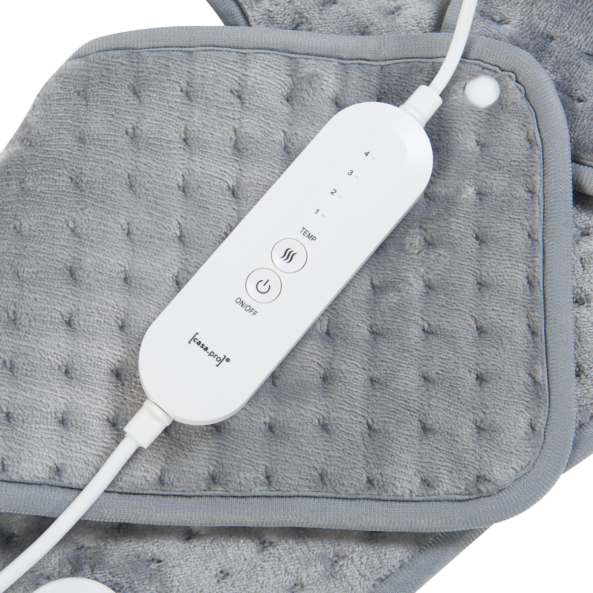 Pernă electrică pentru umeri și spate Borrello 100W 65x45 cm gri